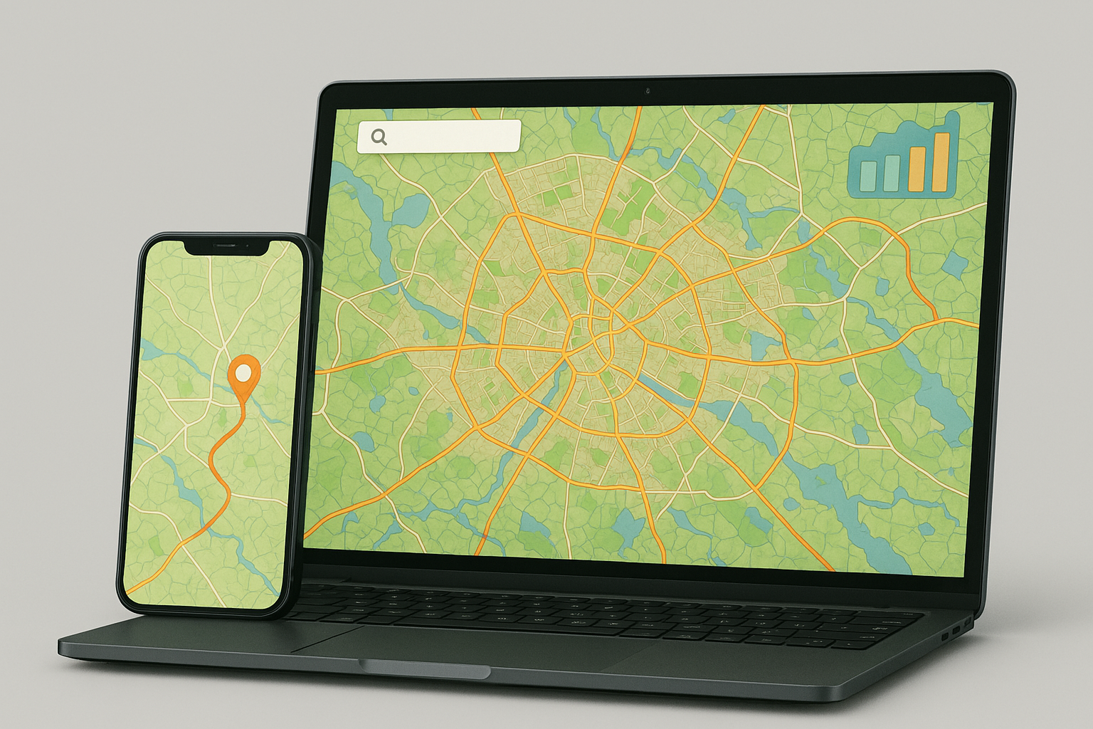 Interface d'application web et mobile géospatiale